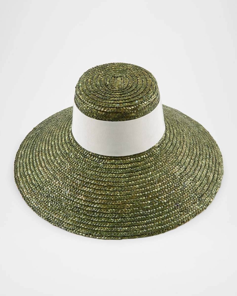 Mirabel Straw Wide-Brim Sun Hat
